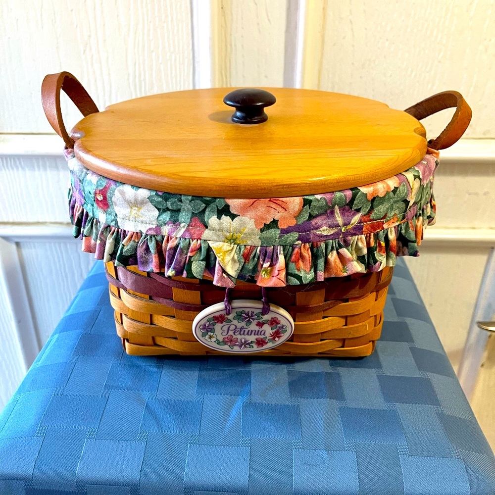 Longaberger Basket with Lid - good condition